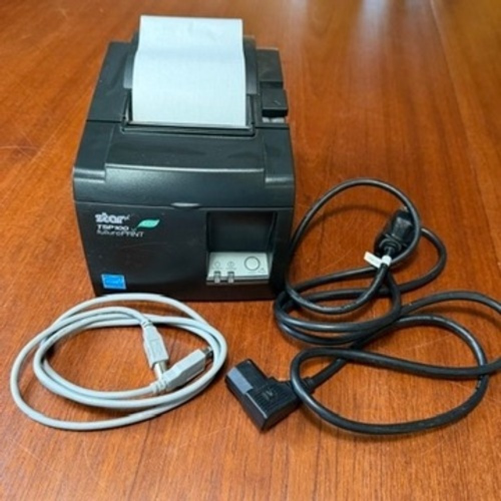Star Micronics TSP100 ECO Thermal Receipt Printer TSP100II Black POS USB